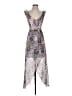Guess Paisley Gray Cocktail Dress Size 0 - photo 1