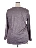 Faded Glory Metallic Silver Long Sleeve Top Size 2X - photo 2