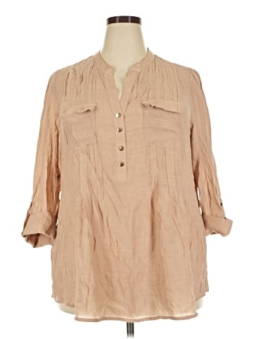 Cocomo 3/4 Sleeve Button-Down Shirt (view 1)