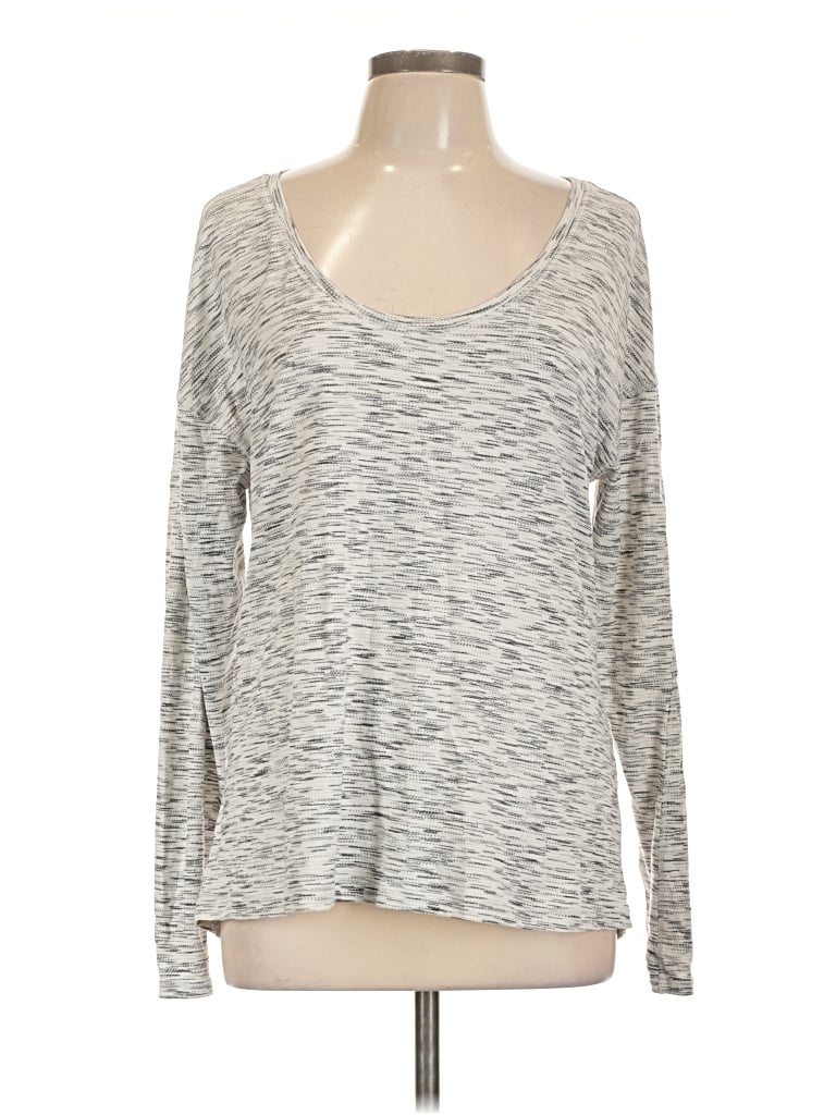 Pre-owned Lululemon Athletica Long Sleeve T-shirt In Gray
