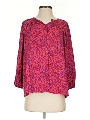 Tucker 3/4 Sleeve Silk Top (view 1)