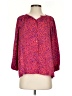 Tucker Animal Print Red 3/4 Sleeve Silk Top Size P (petite) - photo 1