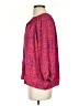 Tucker Animal Print Red 3/4 Sleeve Silk Top Size P (petite) - photo 5