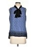 Tommy Hilfiger 100% Polyester Blue Sleeveless Blouse Size S - photo 1