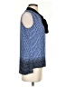 Tommy Hilfiger 100% Polyester Blue Sleeveless Blouse Size S - photo 4
