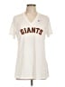 Nike 100% Polyester Ivory Short Sleeve Polo Size L - photo 1