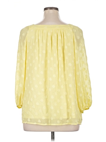LC Lauren Conrad 3/4 Sleeve Blouse (view 2)
