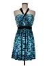 BCBGeneration Print Blue Cocktail Dress Size 6 - photo 1