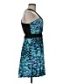 BCBGeneration Print Blue Cocktail Dress Size 6 - photo 4