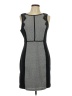 Elle 100% Polyester Graphic Gray Cocktail Dress Size 10 - photo 1