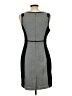 Elle 100% Polyester Graphic Gray Cocktail Dress Size 10 - photo 2