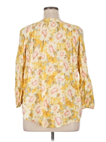 LC Lauren Conrad 3/4 Sleeve Blouse (view 2)