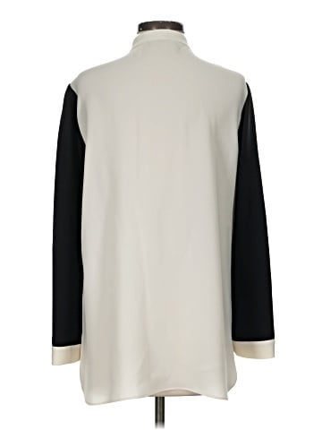Lafayette 148 New York 3/4 Sleeve Silk Top (view 2)