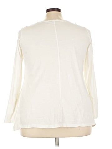 LOGO by Lori Goldstein 3/4 Sleeve T-Shirt (view 2)