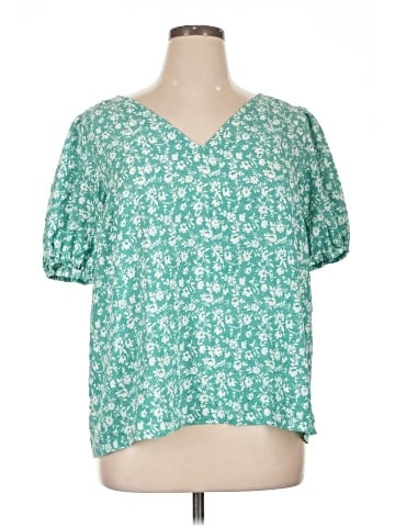 LC Lauren Conrad Short Sleeve Blouse (view 1)