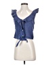 Rip Curl Blue Sleeveless Blouse Size S - photo 1