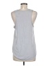 Barneys New York 100% Polyester Silver Sleeveless Top Size M - photo 2