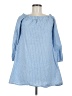 Wrapper 100% Cotton Blue 3/4 Sleeve Top Size M - photo 1