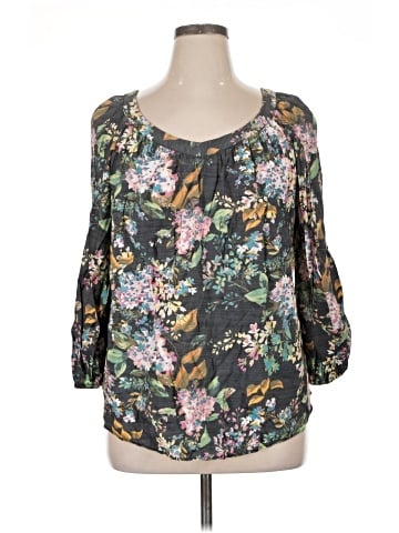 LC Lauren Conrad 3/4 Sleeve Blouse (view 1)