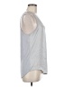 Barneys New York 100% Polyester Silver Sleeveless Top Size M - photo 4
