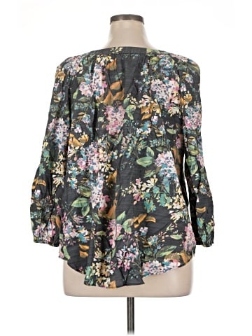LC Lauren Conrad 3/4 Sleeve Blouse (view 2)