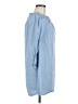 Wrapper 100% Cotton Blue 3/4 Sleeve Top Size M - photo 4
