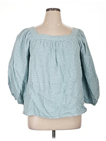 LC Lauren Conrad 3/4 Sleeve Blouse (view 1)