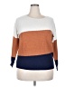 Evolution by Cyrus Color Block Orange 3/4 Sleeve Top Size XXL - photo 1