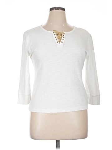 Chaps 3/4 Sleeve Top (view 1)