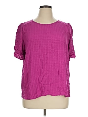 Ann Taylor LOFT Outlet Short Sleeve Blouse (view 1)