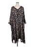 Evans 100% Polyester Floral Black Casual Dress Size 30 - photo 1