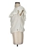 Roxy 100% Cotton Ivory Short Sleeve Blouse Size S - photo 5
