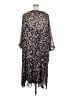 Evans 100% Polyester Floral Black Casual Dress Size 30 - photo 2