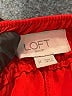 Ann Taylor LOFT Outlet 100% Polyester Solid Red Shorts Size M - photo 3