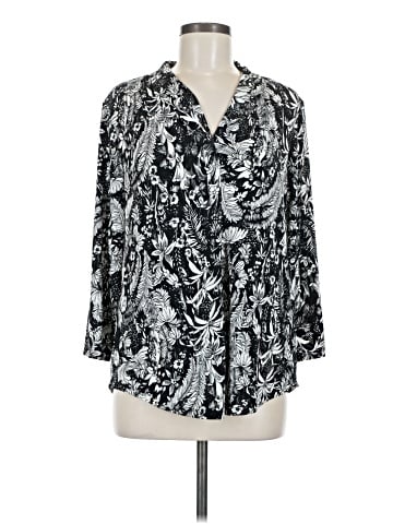 JM Collection 3/4 Sleeve Blouse (view 1)