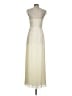 H&M 100% Polyester Ivory Cocktail Dress Size 6 - photo 2