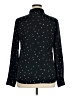 UNTUCKit 100% Polyester Polka Dots Black Long Sleeve Blouse Size 14 - photo 2