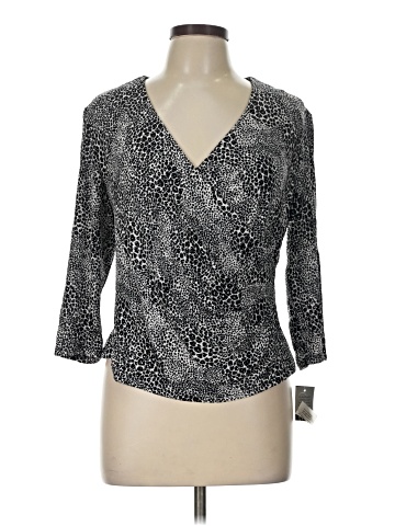 Alex Evenings 3/4 Sleeve Blouse (view 1)