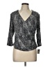 Alex Evenings Gray 3/4 Sleeve Blouse Size Lg Petite - photo 1