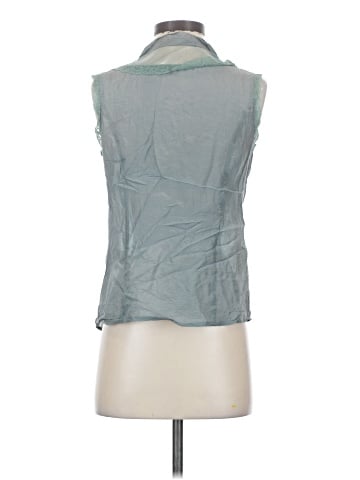 Love Stitch Sleeveless Button-Down Shirt (view 2)