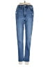 Just Black Hearts Blue Jeans Size 24 waist - photo 1