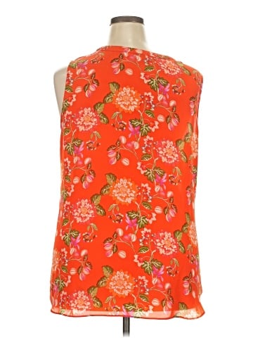 Rose + Olive Sleeveless Blouse (view 2)