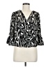 Entro 100% Polyester Black 3/4 Sleeve Blouse Size M - photo 1