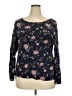 Faded Glory 100% Rayon Black Long Sleeve Blouse Size XXL - photo 1