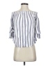 Moa Moa 100% Rayon Blue 3/4 Sleeve Blouse Size S - photo 1