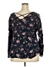 Faded Glory 100% Rayon Black Long Sleeve Blouse Size XXL - photo 2