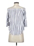 Moa Moa 100% Rayon Blue 3/4 Sleeve Blouse Size S - photo 2
