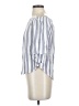 Moa Moa 100% Rayon Blue 3/4 Sleeve Blouse Size S - photo 5