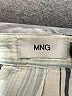 MNG Stripes White Casual Pants Size 6 - photo 7