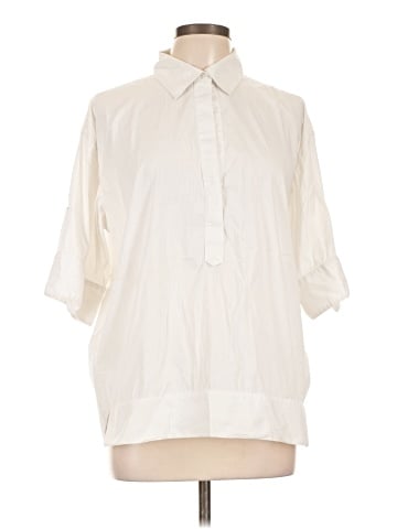 BCBGMAXAZRIA 3/4 Sleeve Button-Down Shirt (view 1)